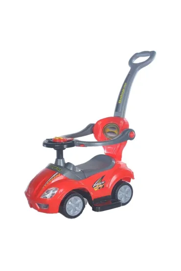 Je�dzik z r�czk� 3w1 Mega Car czerwony Baby Mix