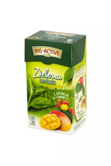 Big-Active Herbata zielona z opuncj� i mango 20 x 1,7 g