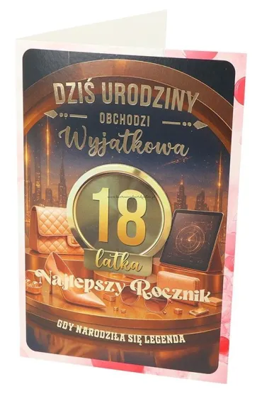 Yeku Karnet z wymiennymi rocznikami 18 damska
