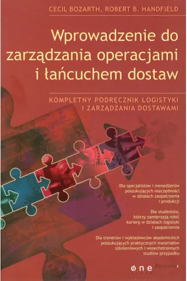 Wprowadzenie do zarz�dzania operacjami i �a�cuchem dostaw - Cecil Bozarth, Robert B Handfield