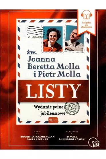 Audiobook CD MP3 Listy, Joanna Beretta Molla i Piotr Molla