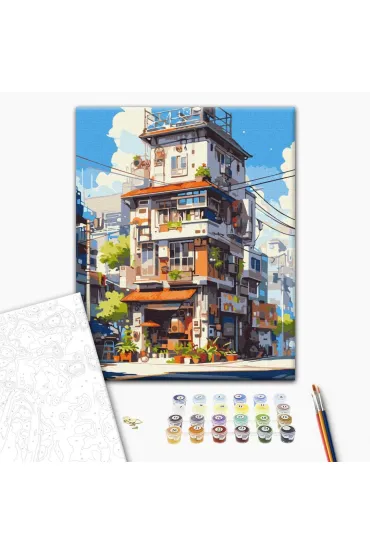 Brushme Malowanie po numerach - Apartamenty w Tokio 40x50cm