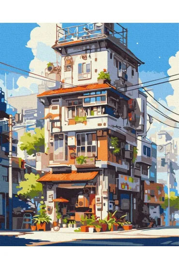 Brushme Malowanie po numerach - Apartamenty w Tokio 40x50cm