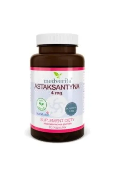 Medverita Astaksantyna z alg 10 mg suplement diety 60 kaps.