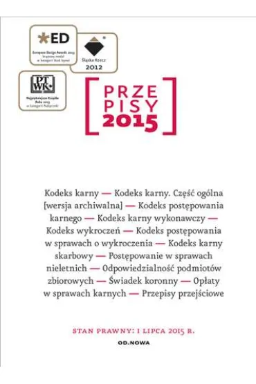 Przepisy 2015 Zbi�r karny