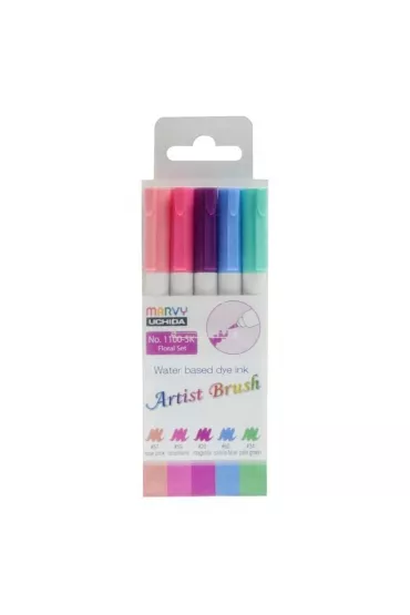 Marvy Flamastry Artist Brush Floral 5 kolor�w