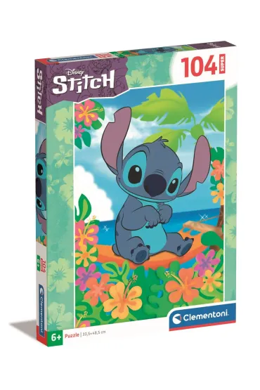 Puzzle 104 el. SuperColor. Stitch Clementoni