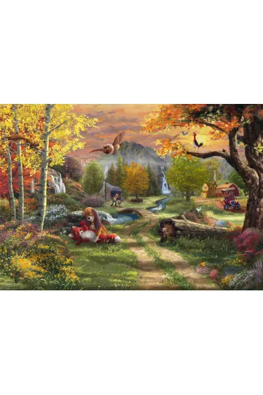 Puzzle 1000 T.Kinkade PQ Lis i Pies Disney 114000 Schmidt