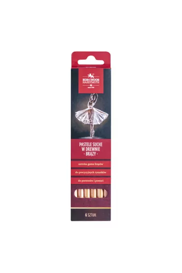 Koh-I-Noor Zestaw Gioconda Pastele suche w drewnie br�zy 8820BR 6 szt.
