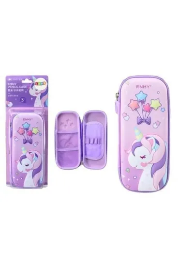 LeanToys Pi�rnik rozk�adany z jednoro�cem fioletowy 23x10cm