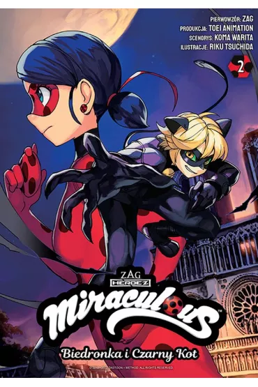 Biedronka i Czarny Kot. Miraculous. Tom 2 - Koma Warita, Riku Tsuchida