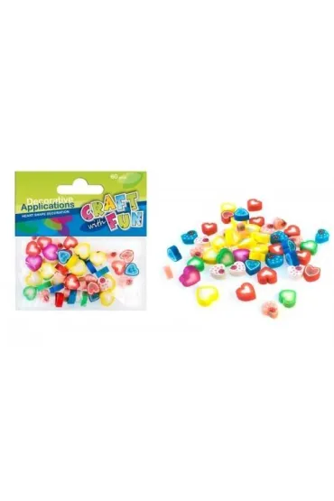 Craft with Fun Ozdoba dekoracyjna Serca 60 szt.