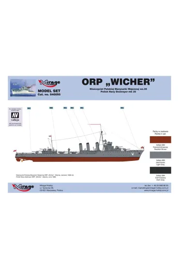 Mirage zest.d/sklej.ORP Wicher wz35 S09 840095 Mirage Hobby