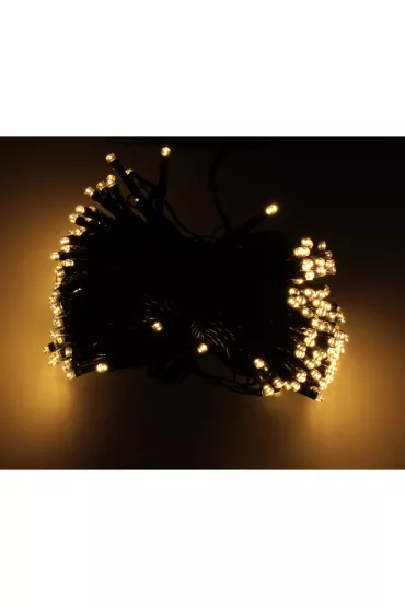 Lampki solarne ogrodowe LED choinkowe �wi�teczne �a�cuch �wietlny 20m 200LED ciep�y