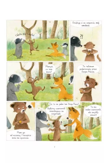 M�j pierwszy komiks 5+ Talizman. Pan Borsuk i pani Lisica. Tom 7 - Brigitte Luciani
