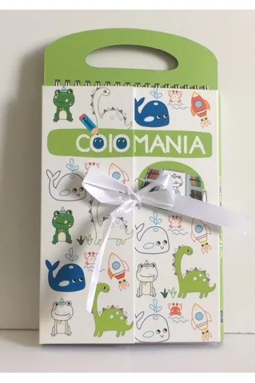 Colomania Ksi��eczka z kredkami zielona