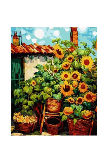 Koh-I-Noor Malowanie po numerach - S�oneczniki 40x50cm