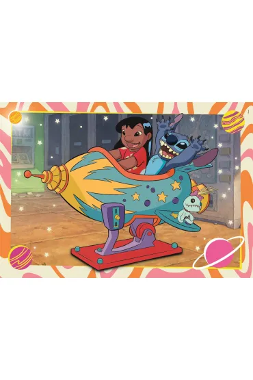 Puzzle 2x60 el. SuperColor. Stitch 24822 Clementoni