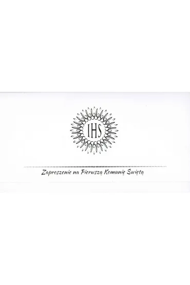 AbCard Zaproszenie AB+ KOMUNIA 10 szt.
