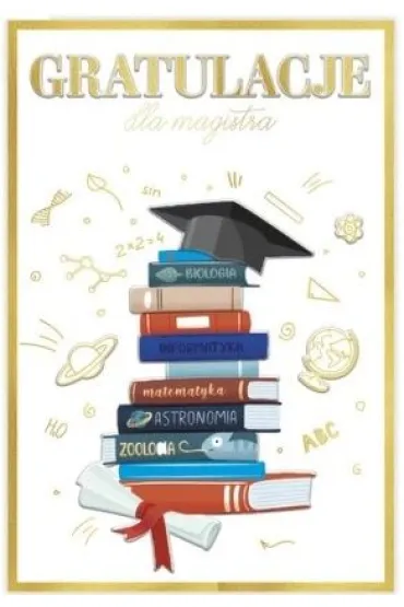 Karnet B6 Gratulacje magister