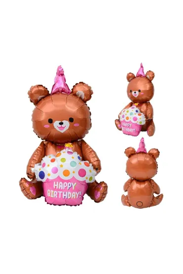 Godan Balon foliowy Mi� z tortem urodzinowym 58x42cm