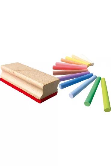 Ses Creative Kreda kolorowa niepyl�ca z g�bk� 12 szt.