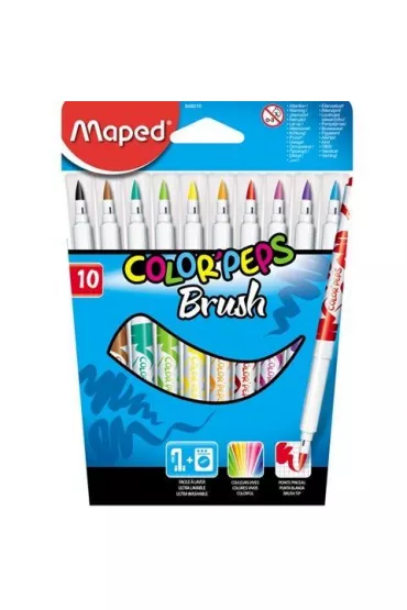 Maped Flamastry Colorpeps Brush 10 szt.