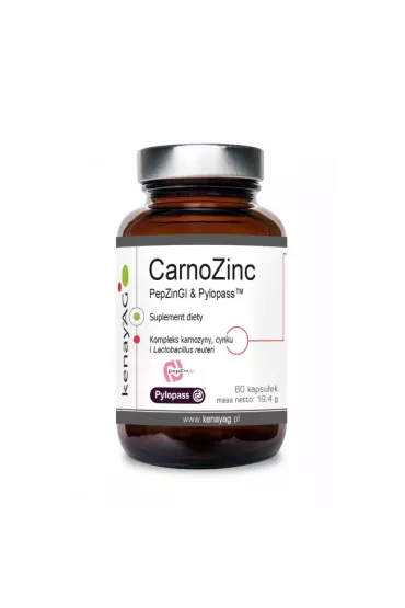 Kenay CarnoZinc - Karnozyna Cynk i Lactobacillus Suplement diety 60 kaps.