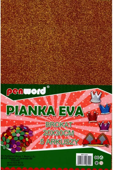 Polsirhurt Pianka brokatowa mix 20x30 cm