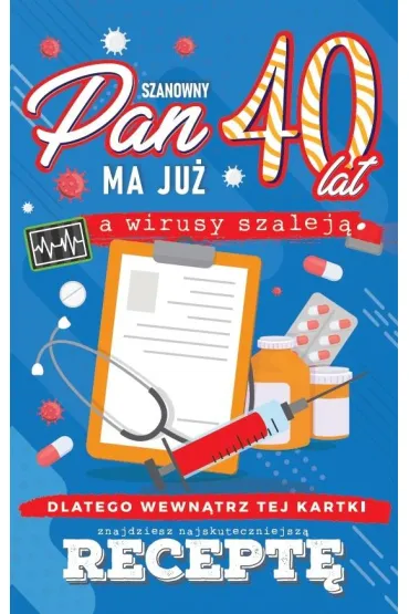 Yeku Karnet Urodzinowy z recept� 40 JCX-047