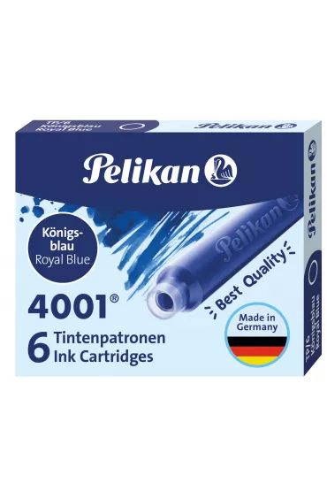 Pelikan Naboje kr�tkie TP/6 niebieskie 6 szt.