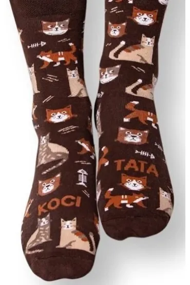 Nadwyraz.com Skarpety d�ugie Koci tata 41-46