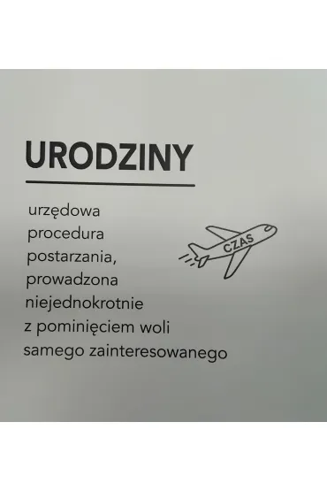Fanaberie Krzysia Karnet KW sentencje CZAS, bez tekstu