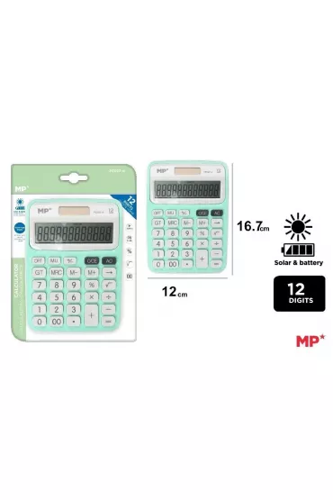Mp Main Paper Kalkulator solarny seledynowy