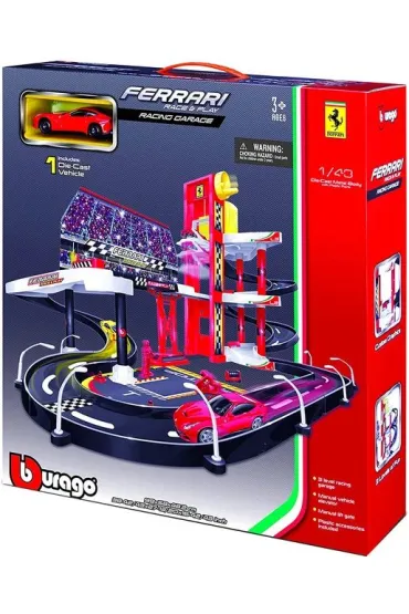 Bburago1:43 Tor wy�cigowy Ferrari Racing Garage 18-30197