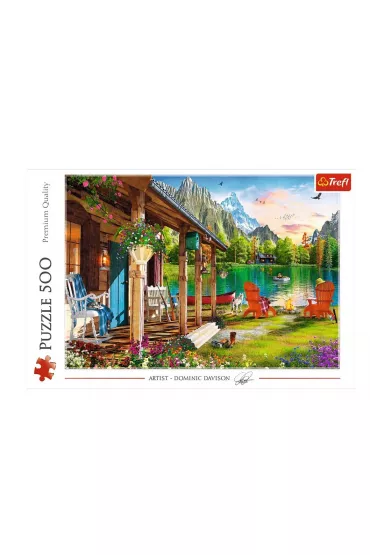 Puzzle 500 el. Domek w g�rach Trefl