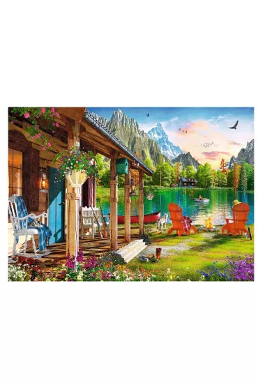 Puzzle 500 el. Domek w g�rach Trefl