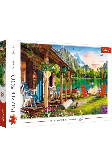 Puzzle 500 el. Domek w g�rach Trefl