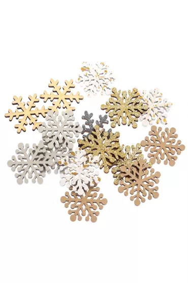 dpCraft Drewniane �nie�ynki naturalne 15 szt.