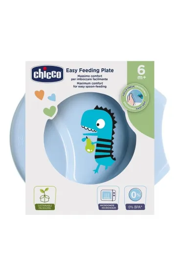 Chicco Talerz do karmienia 6m+ niebieski