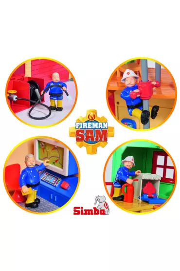 Stra�ak Sam Stacja ratunkowa Remiza 30 cm z figurk