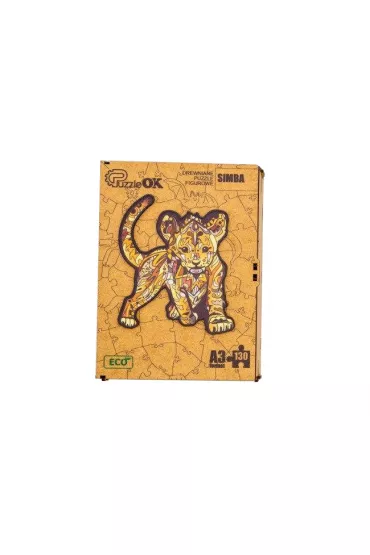 Puzzle drewniane eko 130 el. Simba A3 Maksik