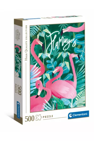 Puzzle 500 el. High Quality Collection. Fantastyczne zwierz�ta flamingi Clementoni
