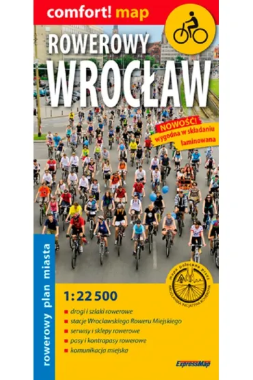 comfort!map Rowerowy plan miasta Wroc�aw 1:22 500