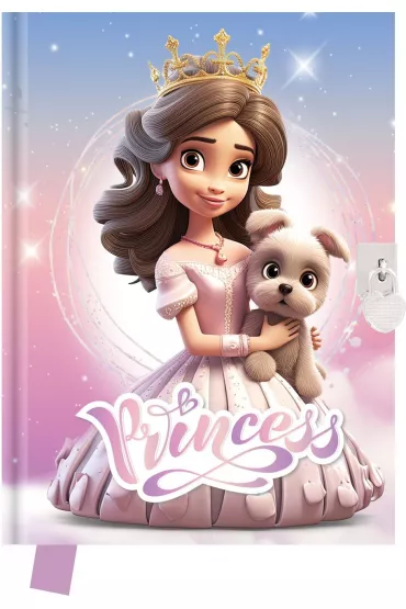 Yr Creativ Company Pami�tnik z k��dk� Princess 14x18cm 80 kartek
