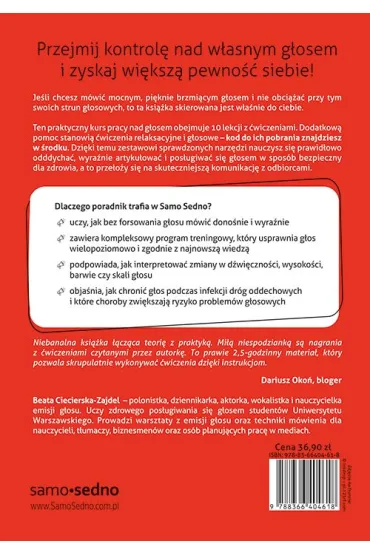 Trening g�osu. Praktyczny kurs dobrego m�wienia - Beata Ciecierska-Zajdel