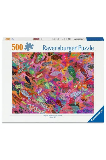 Puzzle 500 Fish in Fuchsia Ravensburger