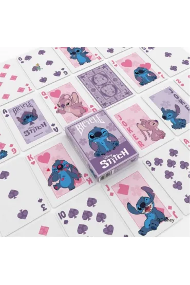 Karty do gry Bicycle Disney Stitch Purple