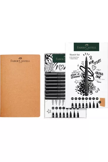 Faber-Castell Cienkopisy artystyczne Pitt 8 szt.