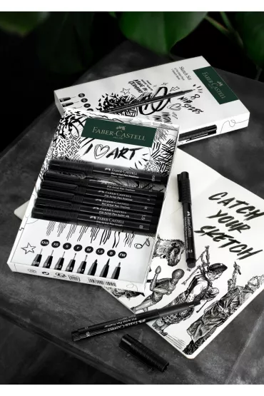 Faber-Castell Cienkopisy artystyczne Pitt 8 szt.
